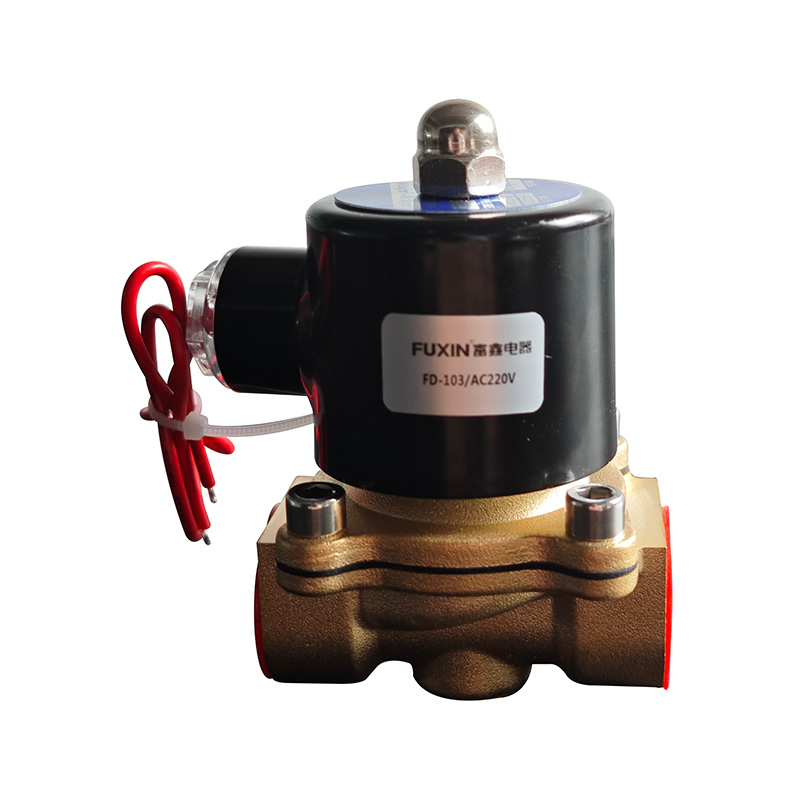Válvula solenoide de ingeniería de latón FD-103